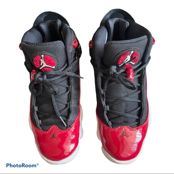 Nike Jordan 6 Rings Mens 7.5 black white red - Picture 2 of 14